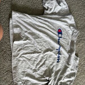 Champion Gray T-Shirt with Logo